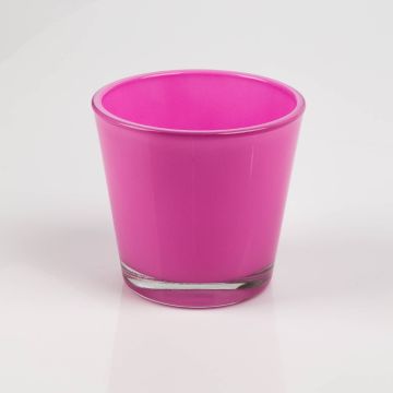 Vaso da fiori / Portacandela RANA, rosa, 13 cm, Ø 14 cm
