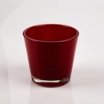 Vaso da fiori / Portacandela RANA, rosso vino, 13 cm, Ø 14 cm