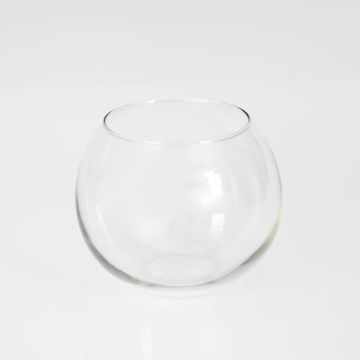 Vaso rotondo - Portafiori a boccia TOBI EARTH, trasparente, 12cm, Ø14cm