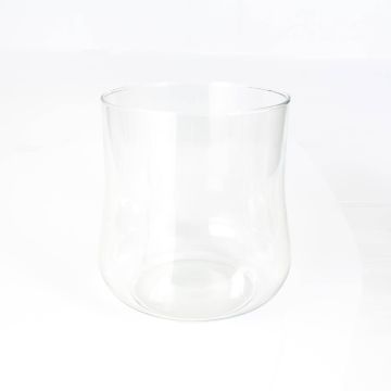 Vaso di vetro / Vaso per piante LIZ EARTH, trasparente, 23cm, Ø19,5cm