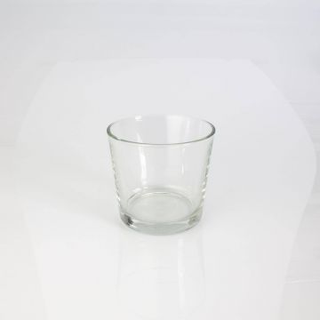 Vasetto in vetro / Portacendele ALENA, trasparente, 10,5cm, Ø11,5cm