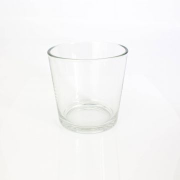 Grosso vaso in vetro / Portafiori ALENA, trasparente, 19cm, Ø18,5cm