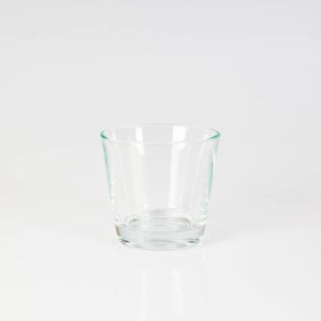 Piccolo portacandele /  Vasetto in vetro ALEX EARTH, trasparente, 8cm, Ø 9cm