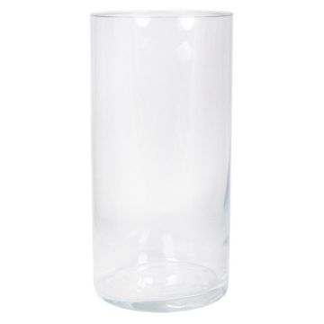 Portafiori cilindrico in vetro SANYA OCEAN, trasparente, 40 cm, Ø19 cm