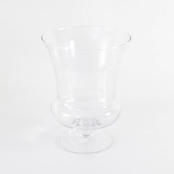 Vaso a coppa in vetro / Vaso per fiori CATANIA in vetro, trasparente, 29,5cm, Ø23cm