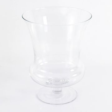 Vaso a coppa in vetro / Vaso per fiori CATANIA in vetro, trasparente, 35cm, Ø27cm