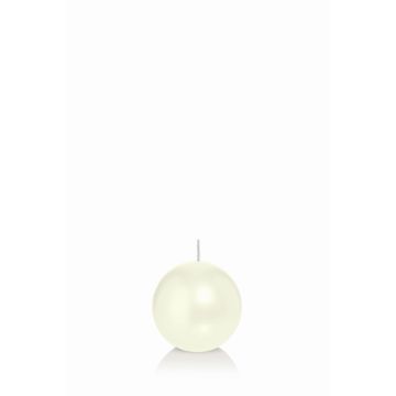 Candela a sfera MAEVA, avorio, Ø4,5cm, 4h - Made in Germany