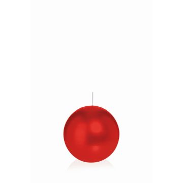 Candela a sfera MAEVA, rosso, Ø6cm, 10h - Made in Germany