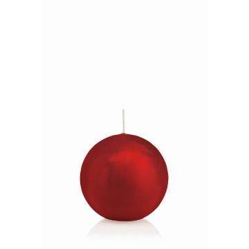 Candela a sfera MAEVA, rosso, Ø7cm, 16h - Made in Germany