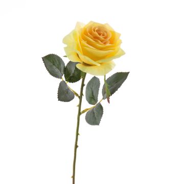 Rosa finta SIMONY, giallo, 45cm, Ø8cm