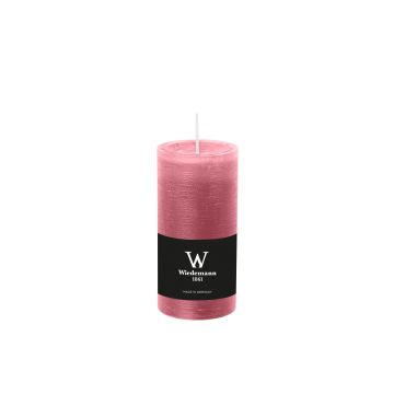 Candela a colonna AURORA, rosa antico, 12cm, Ø5,8cm, 42h - Made in Germany