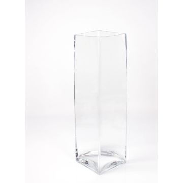 Vaso a colonna JACK EARTH in vetro, trasparente, 14x14x49cm