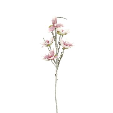 Magnolia di plastica NEYLA, zona trasversale, bianco-rosa, 100cm, Ø12-14cm