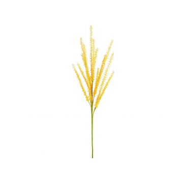 Ramo tessile di trifoglio CORINNA, fioritura, zona trasversale, giallo, 120cm