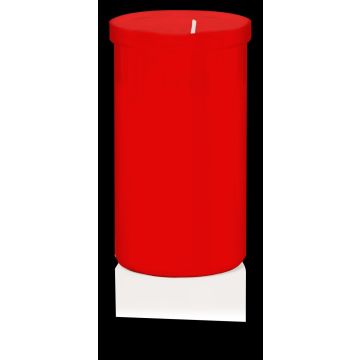 Lume da tomba REBECA, rosso-bianco, 10cm, Ø5,9cm, 50h