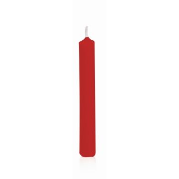 Candele lunghe MEDIALA, 20 pezzi, rosso, 9,6cm, Ø1,3cm, 1,5h