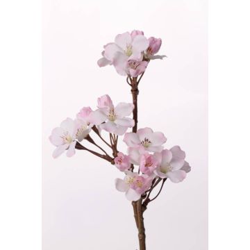 Ramo finto di fiori di melo OCHUKO, fiorito, bianco-rosa, 35cm