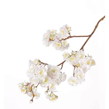 Ramo finto di ciliegio giapponese RUKIA, fiorito, bianco, 90cm