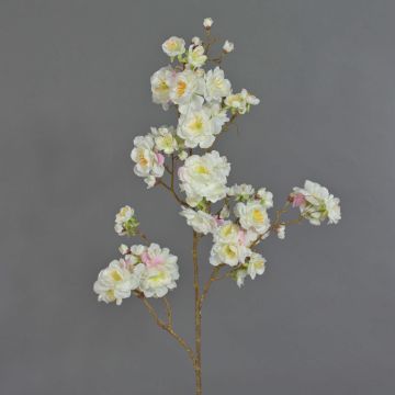 Ramo finto di ciliegio giapponese RUKIA, fiorito, bianco, 90cm