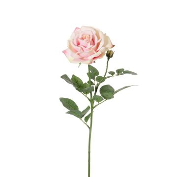 Rosa di plastica JANINE, rosa-giallo, 70cm, Ø12cm