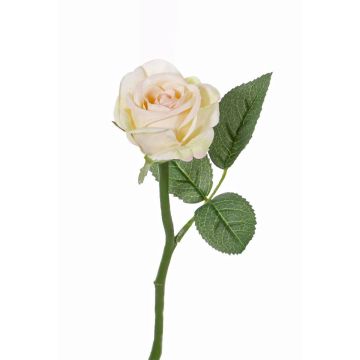 Rosa artificiale GABI, rosa crema, 25cm, Ø5cm