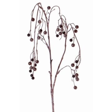 Ramo artificiale di sinforicarpi PASKO, bacche, nero-viola, 120cm