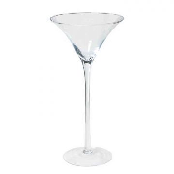 Bicchiere da cocktail / Martini SACHA OCEAN su piede, imbuto/rotondo, trasparente, 50cm, Ø25,5cm