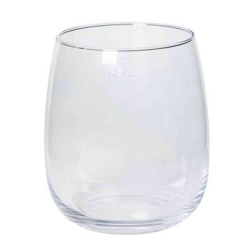 Portacandele in vetro AUBREY, sfera/rotondo, trasparente, 22cm, Ø15,5cm/Ø18,5cm