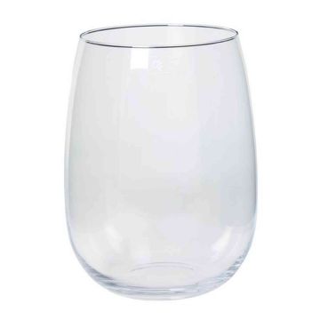 Portacandele in vetro AUBREY, sfera/rotondo, trasparente, 26cm, Ø18cm/Ø22cm