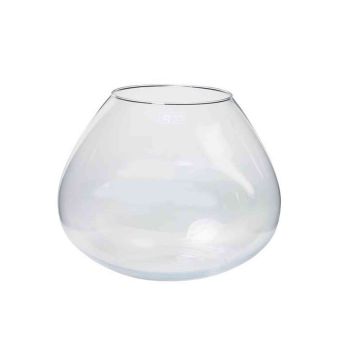 Portacandele in vetro JOY, sfera/rotondo, trasparente, 30 cm, Ø20 cm/Ø38 cm