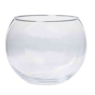 Portacandele in vetro TOBI OCEAN, sfera/rotondo, trasparente, 17,5 cm, Ø15 cm/Ø19 cm