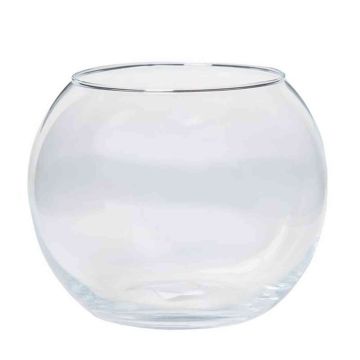 Portacandele in vetro TOBI OCEAN, sfera/rotondo, trasparente, 15cm, Ø11,5cm/Ø16cm