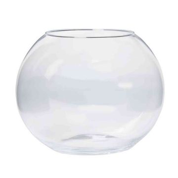 Portacandele in vetro TOBI OCEAN, sfera/rotondo, trasparente, 20cm, Ø14cm/Ø25cm