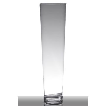 Vaso da pavimento in vetro LORENA, imbuto/rotondo, trasparente, 70 cm, Ø19 cm