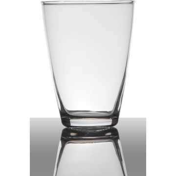 Vaso da fiori in vetro NATALIE, imbuto/rotondo, trasparente, 12 cm, Ø9 cm