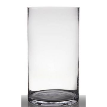 Vaso da pavimento in vetro SANSA EARTH, cilindro/rotondo, trasparente, 45 cm, Ø25 cm