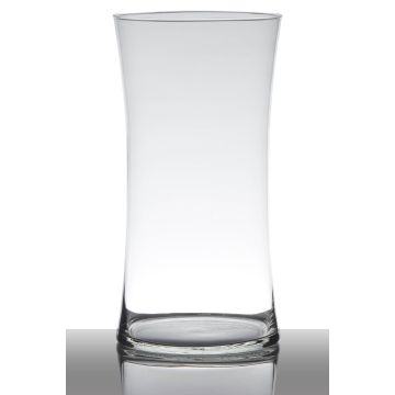 Vaso da pavimento in vetro DENNY, clessidra/rotondo, trasparente, 30 cm, Ø15 cm