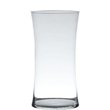 Vaso da pavimento in vetro DENNY, clessidra/rotondo, trasparente, 40cm, Ø15cm