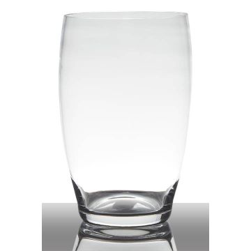 Vaso da fiori in vetro HENRY, imbuto/rotondo, trasparente, 25cm, Ø15cm