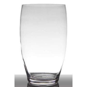 Vaso da pavimento in vetro HENRY, imbuto/rotondo, trasparente, 36cm, Ø19cm