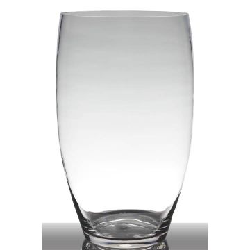 Vaso da pavimento in vetro HENRY, imbuto/rotondo, trasparente, 46cm, Ø26cm
