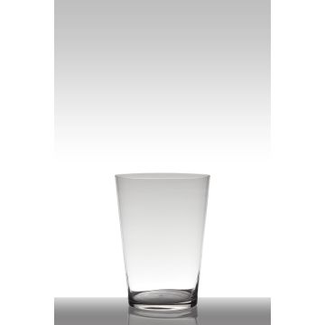 Vaso da pavimento in vetro ANNA EARTH, imbuto/rotondo, trasparente, 30 cm, Ø22 cm