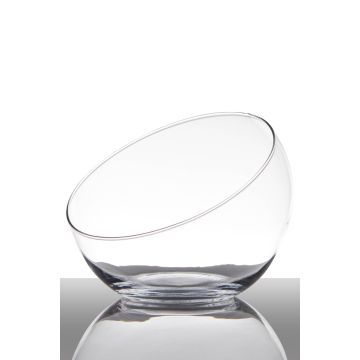 Vaso per caramelle NELLY EARTH, sfera/rotondo, trasparente, 17cm, Ø9,5cm/Ø20cm