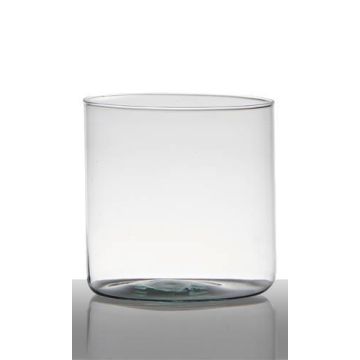 Portacandela da tavolo ALONDRA, cilindro/rotondo, trasparente, 15 cm, Ø15 cm