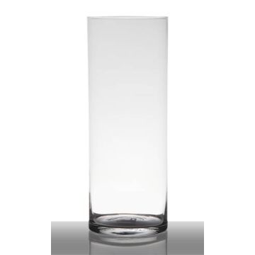 Vaso da pavimento in vetro SANYA EARTH, cilindro/rotondo, trasparente, 40 cm, Ø15 cm