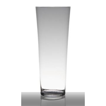 Vaso da pavimento in vetro AMNA EARTH, imbuto/rotondo, trasparente, 40cm, Ø16,5cm