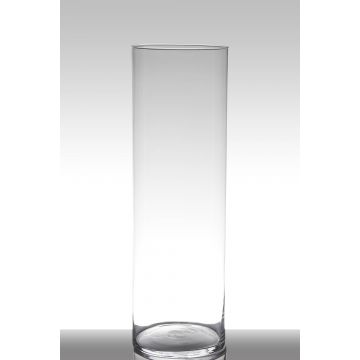Vaso da pavimento in vetro SANYA EARTH, cilindro/rotondo, trasparente, 60 cm, Ø19 cm