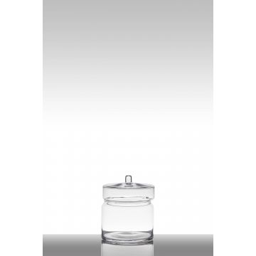 Vaso per caramelle MILLIE con coperchio, cilindro/rotondo, trasparente, 21 cm, Ø19 cm