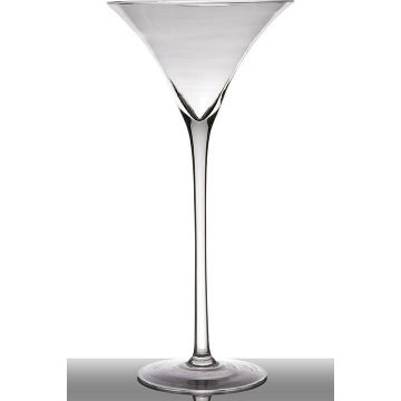 Bicchiere da cocktail / Martini SACHA EARTH su piede, imbuto/rotondo, trasparente, 50cm, Ø24cm