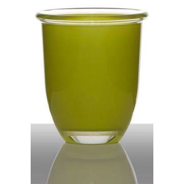 Vaso da fiori FYNN, imbuto/rotondo, verde chiaro, 12 cm, Ø11 cm